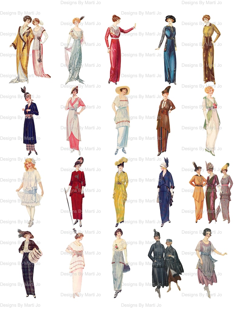 MASSIVE Vintage Fashion Images Super Bundle 160 Printable | Etsy