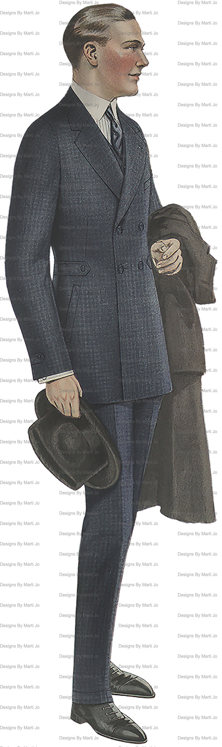 Vintage Fussy Cut Men's Fashion Images - 1922 Fashion Clothes | 25