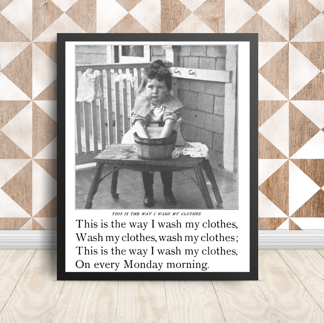 Vintage Laundry Art | Laundry Room Decor | Retro Laundry Art | Laundry ...