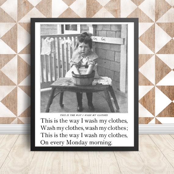 Vintage Laundry Room Art Printable Vintage Laundry Room | Etsy