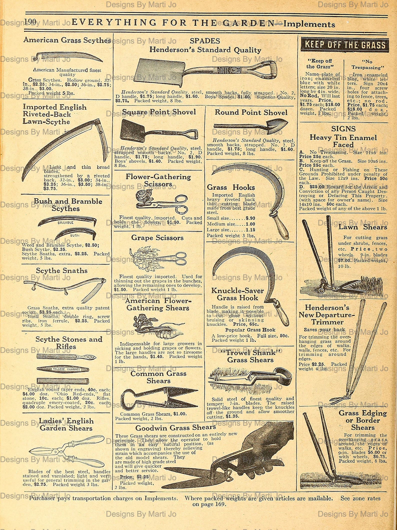 42 Vintage Printable Garden Tools Catalog JPG Pages Budget - Etsy