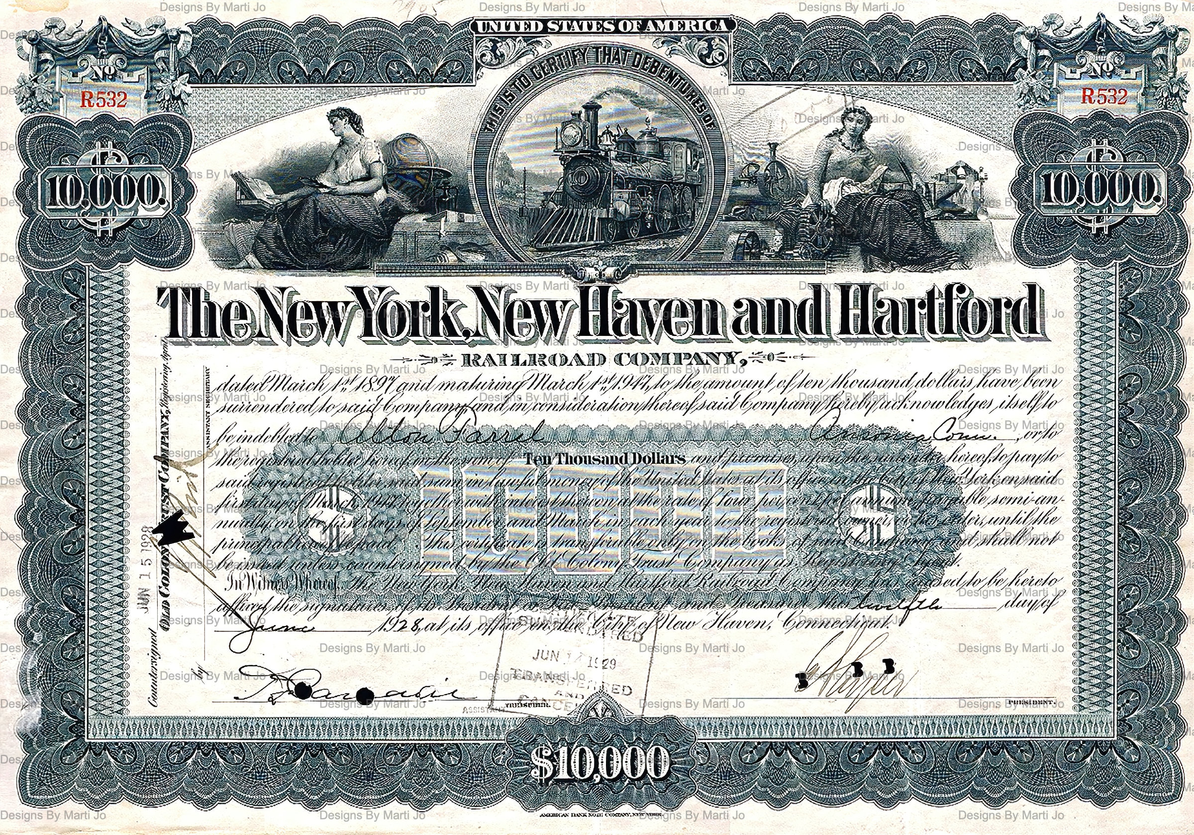 Old Stock Certificates Set 2 | Vintage Stock Market Documents | Instant ...
