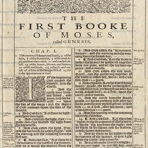 KJV Bible Pages Overlays 10 Vintage Bible Pages From Genesis ...