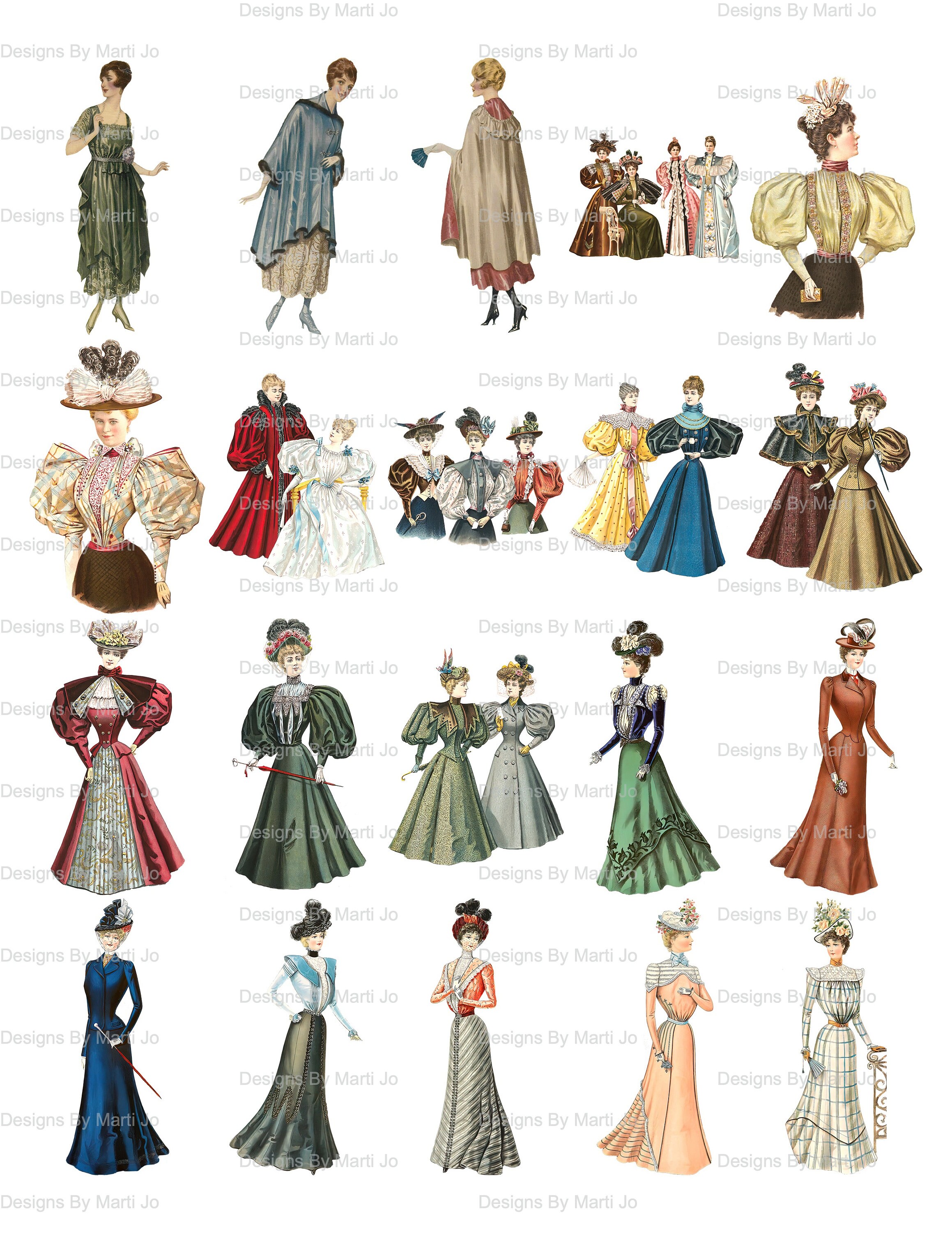 MASSIVE Vintage Fashion Images Super Bundle 160 Printable - Etsy