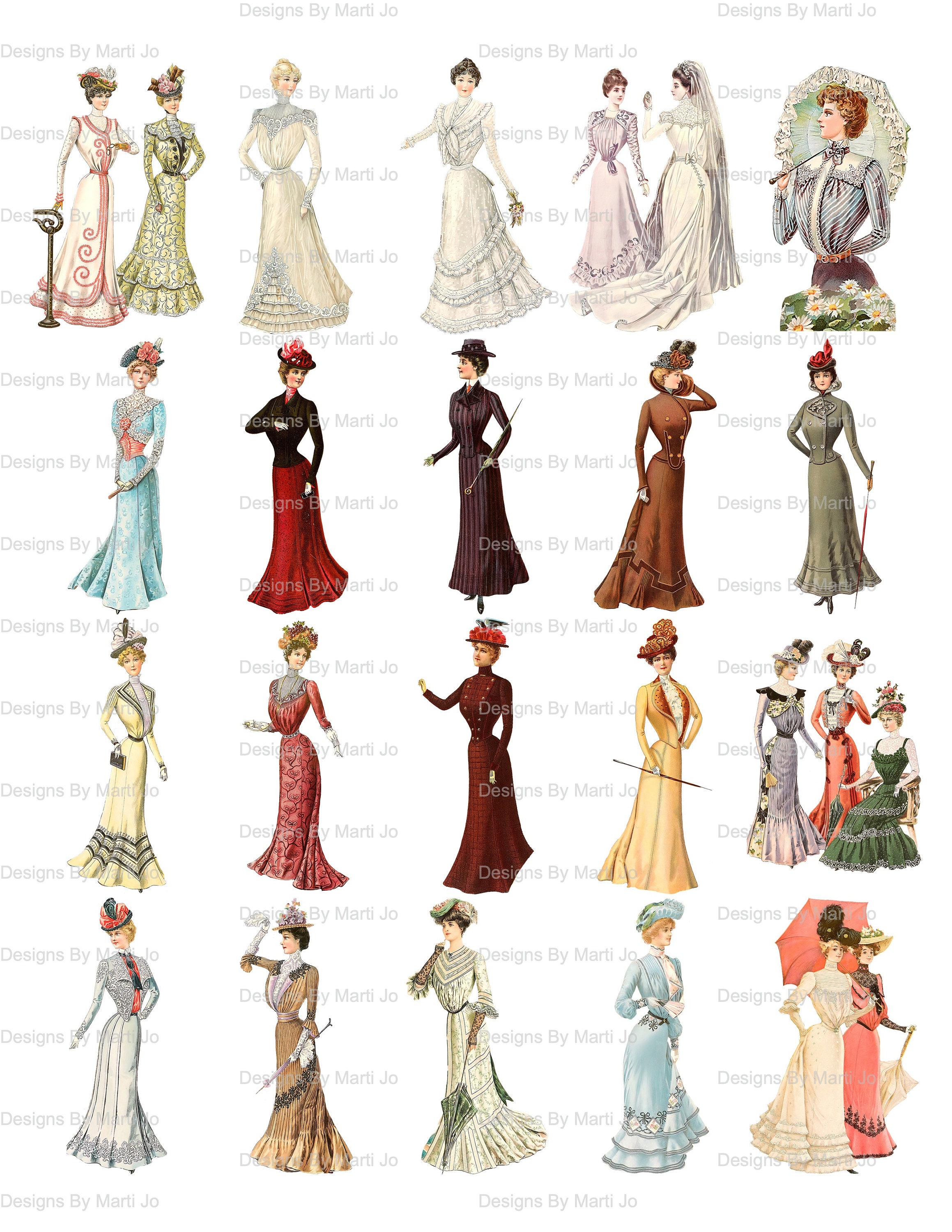 MASSIVE Vintage Fashion Images Super Bundle 160 Printable - Etsy