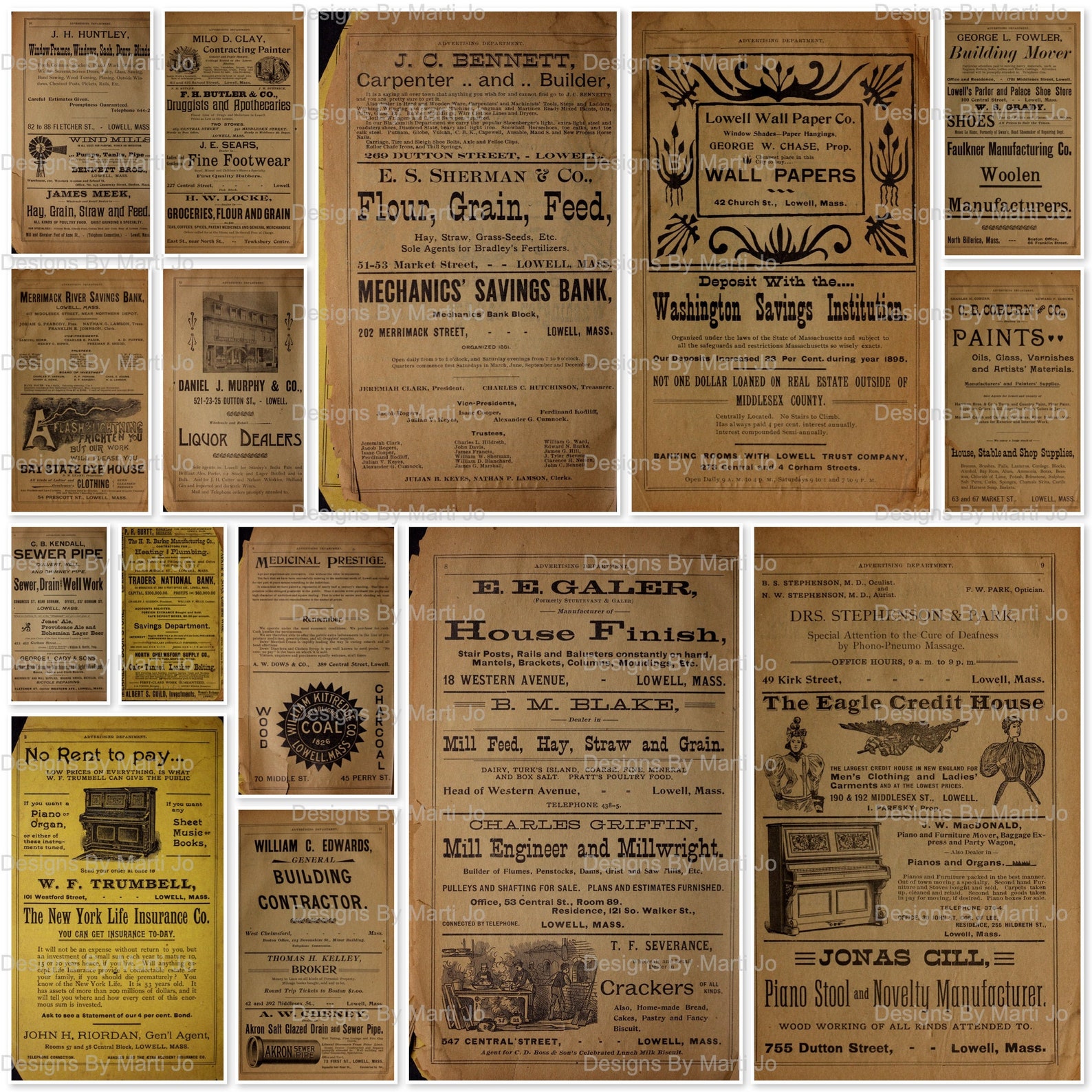 15 Vintage 1898 Phone Book JPG Pages Vintage Junk Journal Etsy