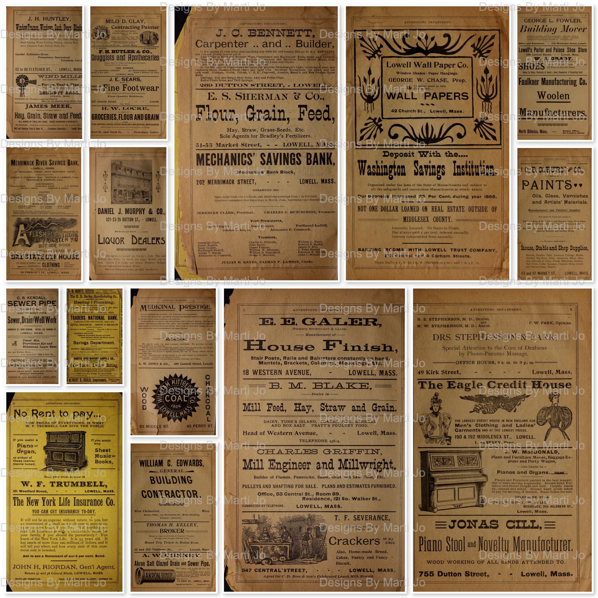 15 Vintage 1898 Phone Book JPG Pages Vintage Junk Journal Etsy