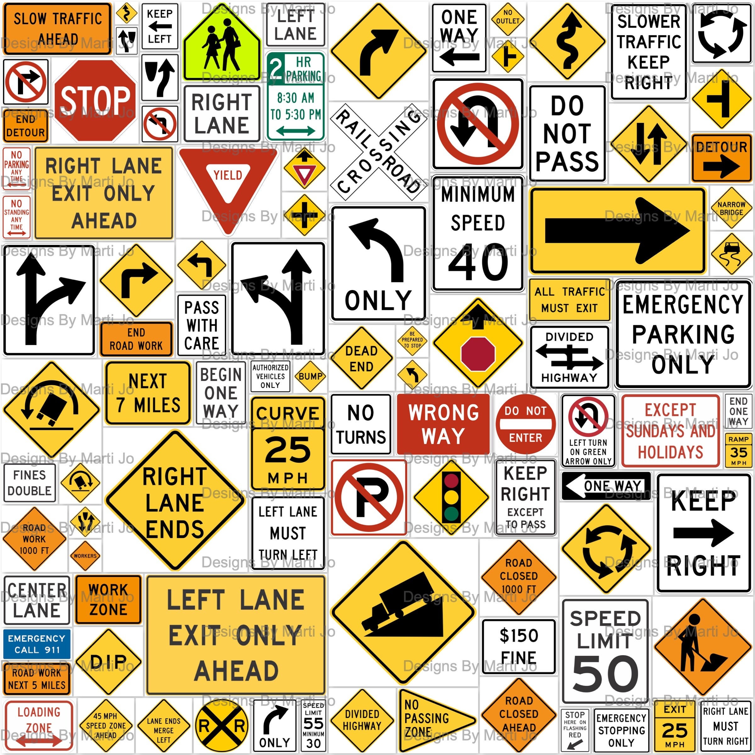 Roadway Signs SADC Road Traffic Signs Poster