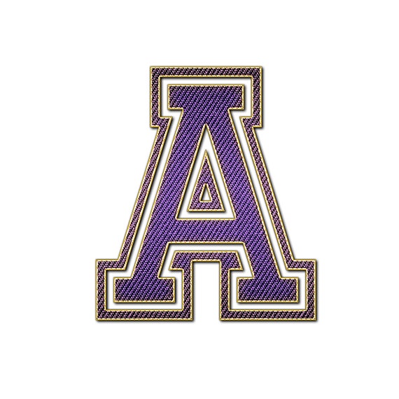 purple varsity letters digital clipart printable varsity etsy