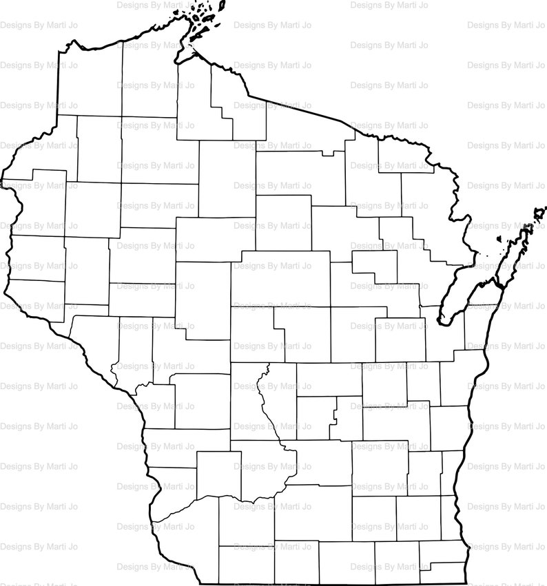 Printable Wisconsin Map Printable - Il 794xN.2728783123 M0nl 