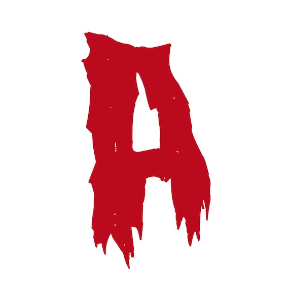 Dripping Blood Halloween Alphabet | Printable Bloody Letters