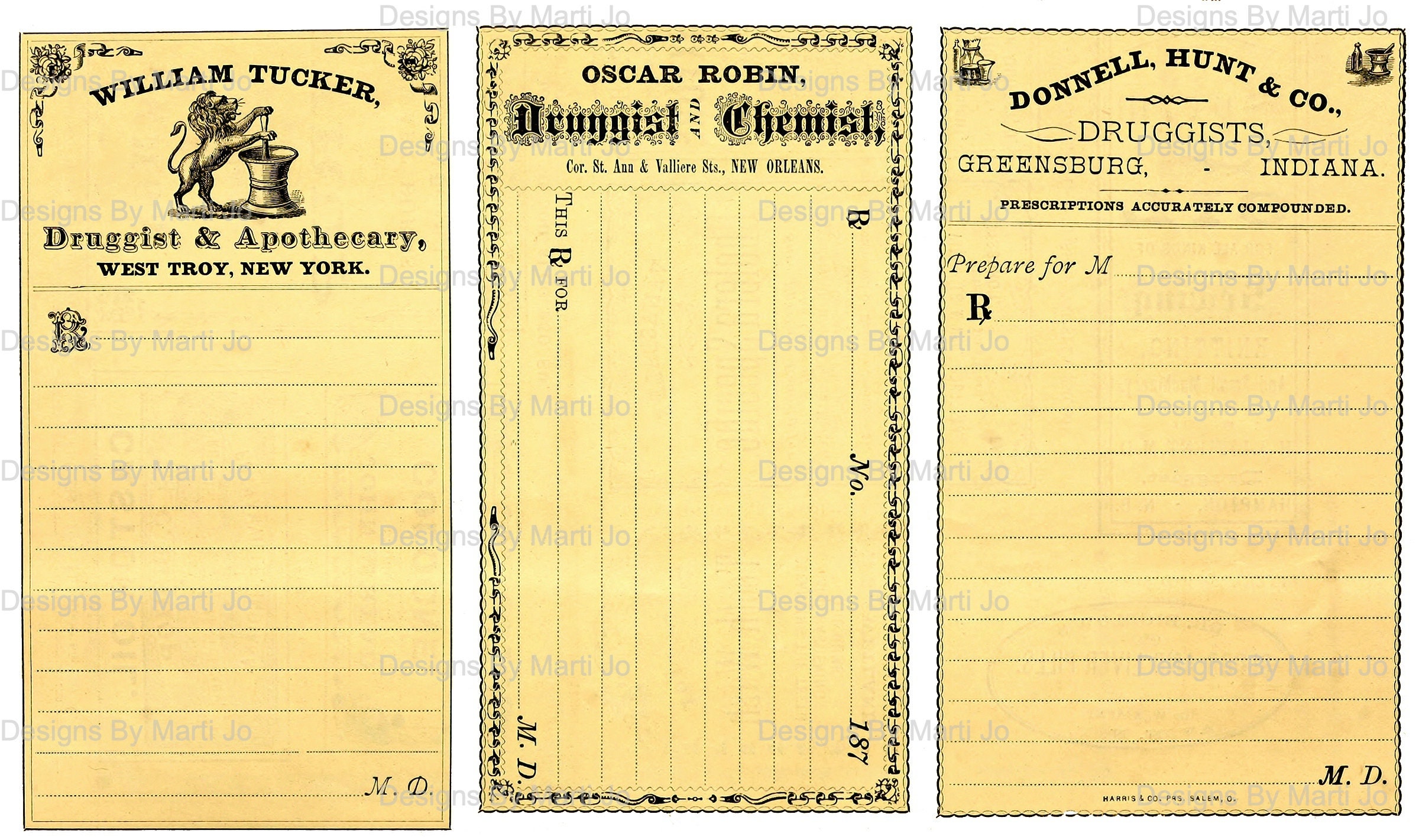 Vintage Pharmacy Prescription Labels Printable Vintage Etsy UK