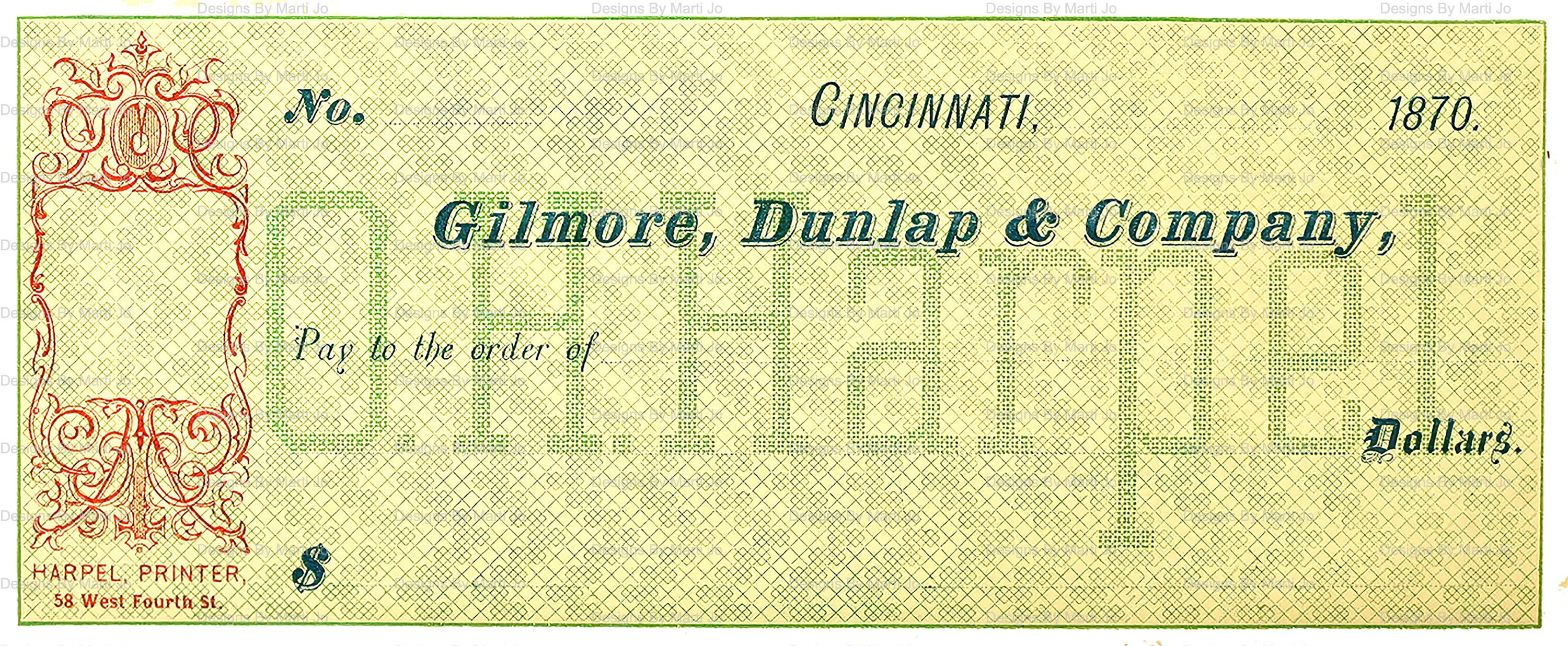 Vintage Checks and Receipts Digital Kit Old Bank Checks Etsy UK