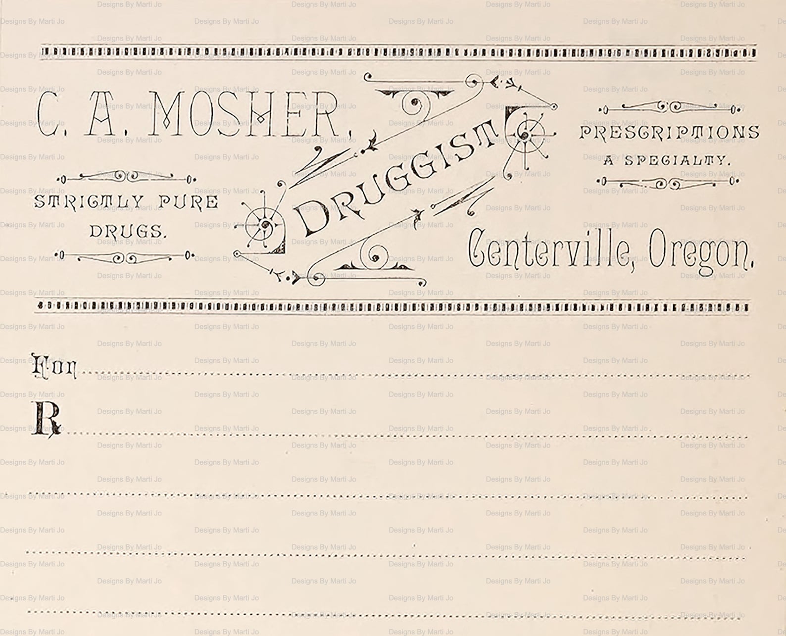 Vintage Pharmacy Prescription Labels 30 Digital Blank Vintage ...