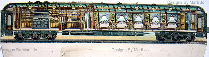 Printable vintage train ephemera JPG clip art images. Antique train travel and railroad scrapbook and junk journal elements.