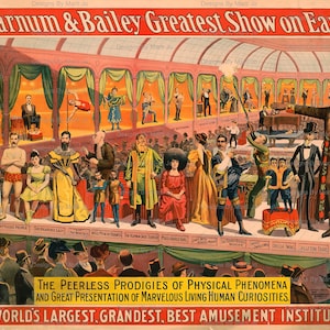 Vintage Circus Sideshow Poster | Instant Download | Printable jpg and pdf | VPO16