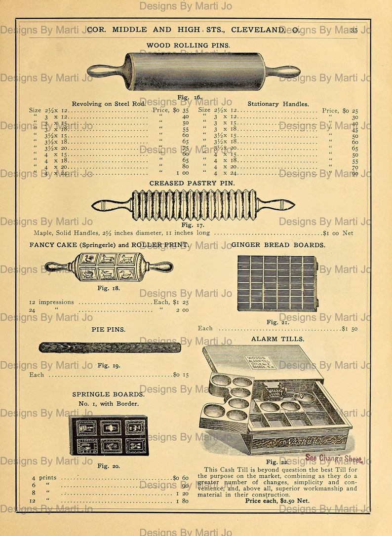 100 Vintage Printable Baking Supplies Catalog JPG Pages | Budget ...