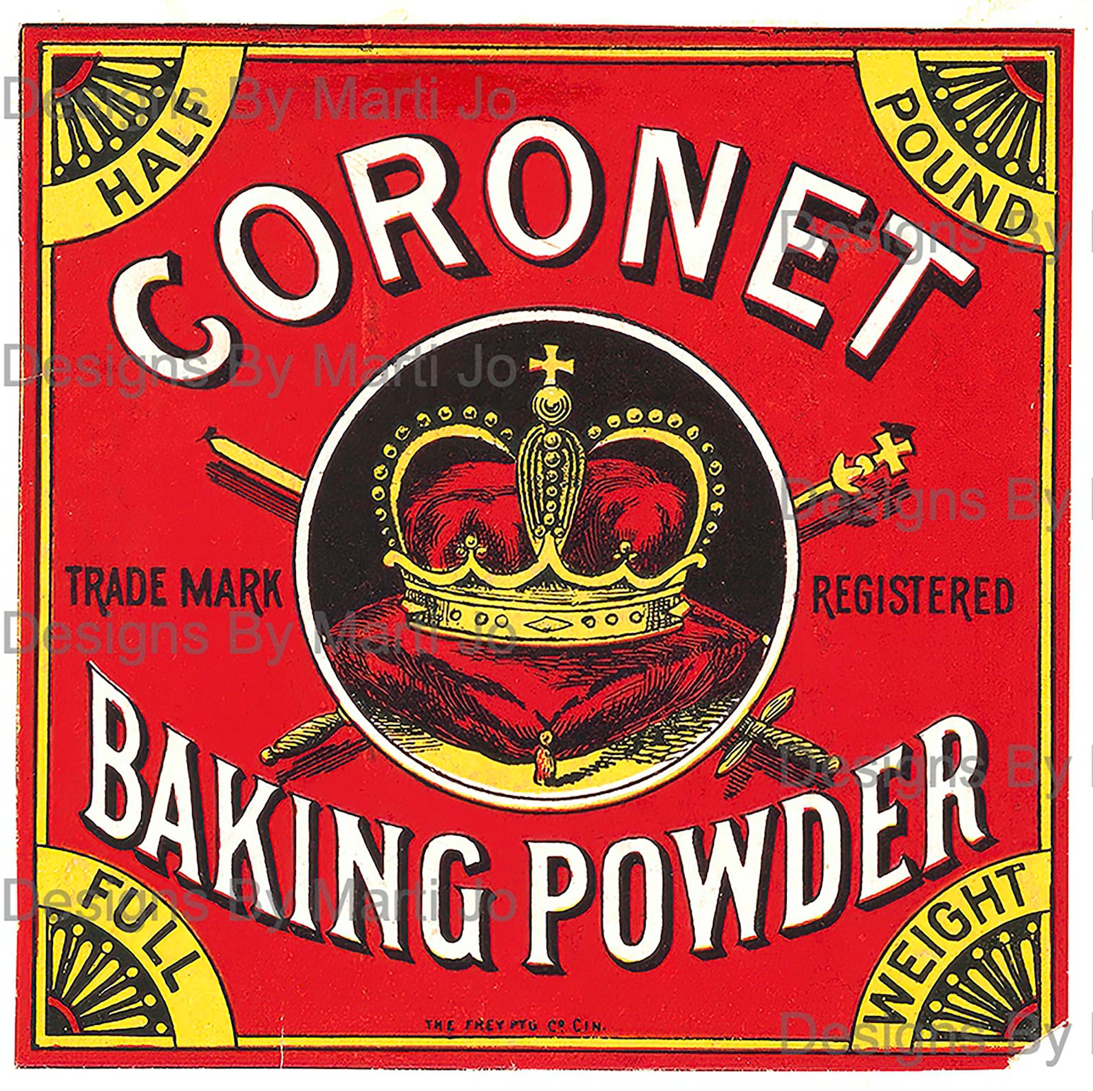 Vintage Baking Powder And Yeast Labels 35 Printable Vintage Etsy