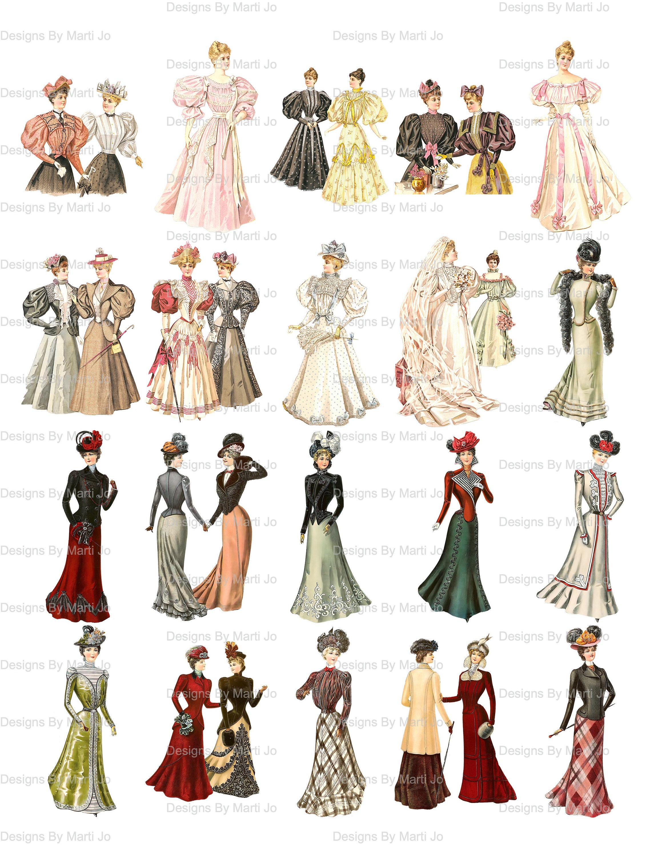 MASSIVE Vintage Fashion Images Super Bundle 160 Printable | Etsy