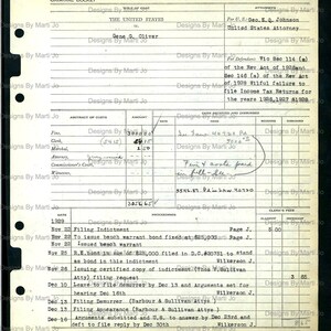 Vintage Criminal Court Docket Junk Journal Kit 50 Printable True
