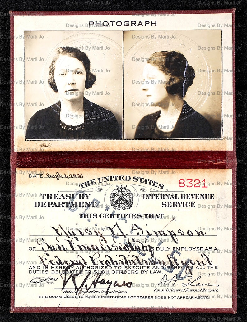 Vintage federale agent identiteitskaarten | 50 afdrukbare jpg's met overheidsfoto-ID's | Vintage identiteitskaart | BONUS: twee 8,5 x 11 jpg/pdf (5 x 5) | TC6 afbeelding 10