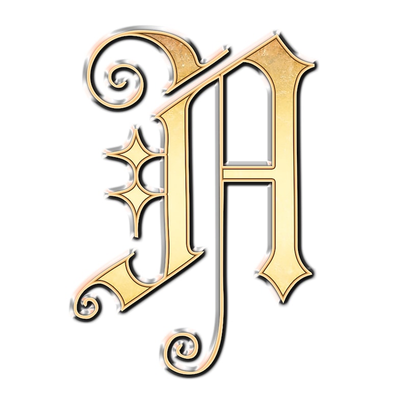 gold script letters printable english alphabet numbers etsy