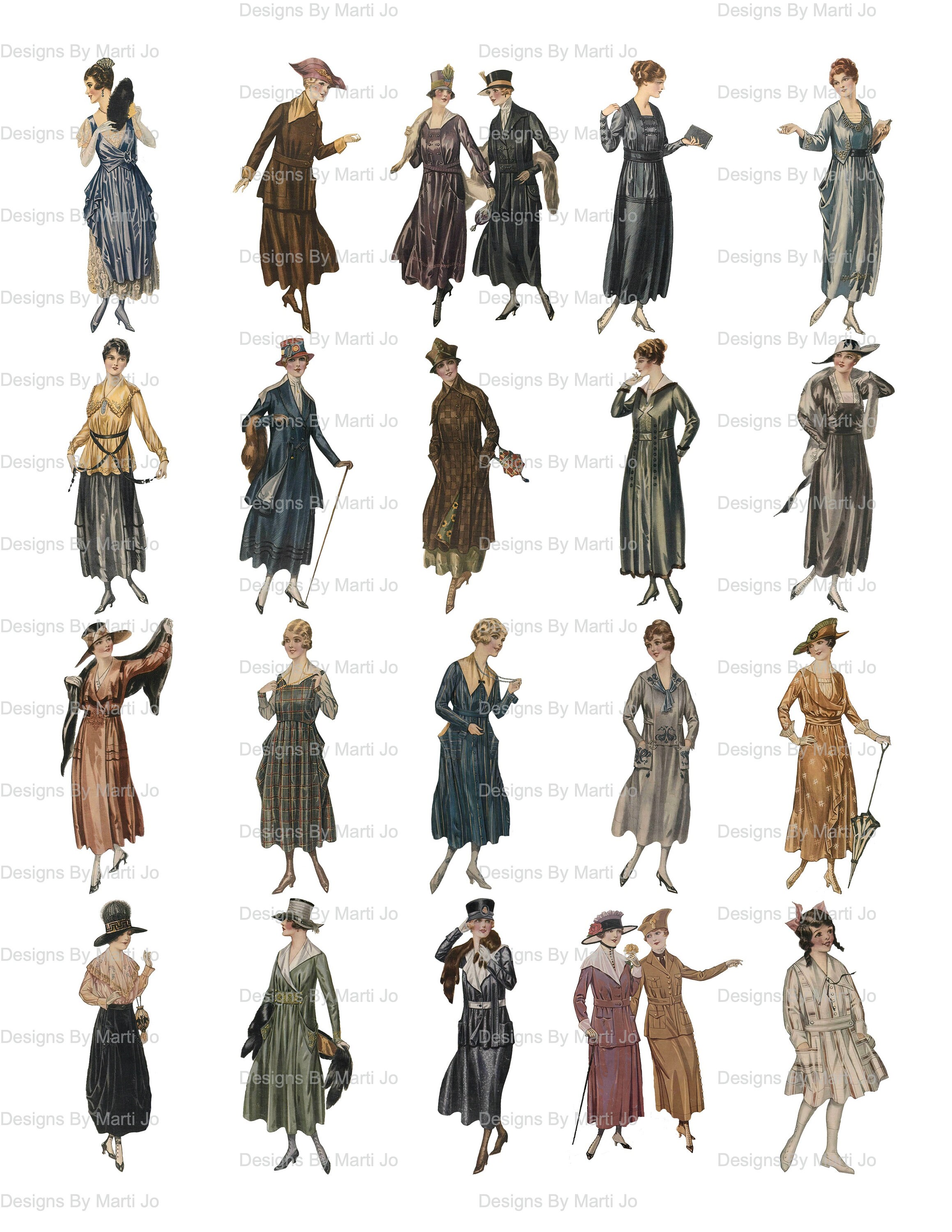 MASSIVE Vintage Fashion Images Super Bundle 160 Printable | Etsy