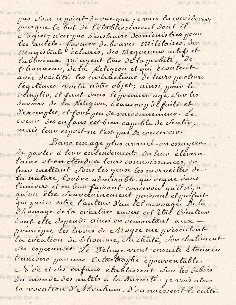 Old French Cursive Script Vintage French Handwriting PNG Overlays | 10 Vintage Transparent ...