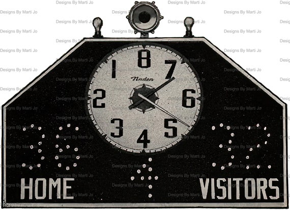 Vintage Scoreboard PNG Elements | 14 Vintage Sports