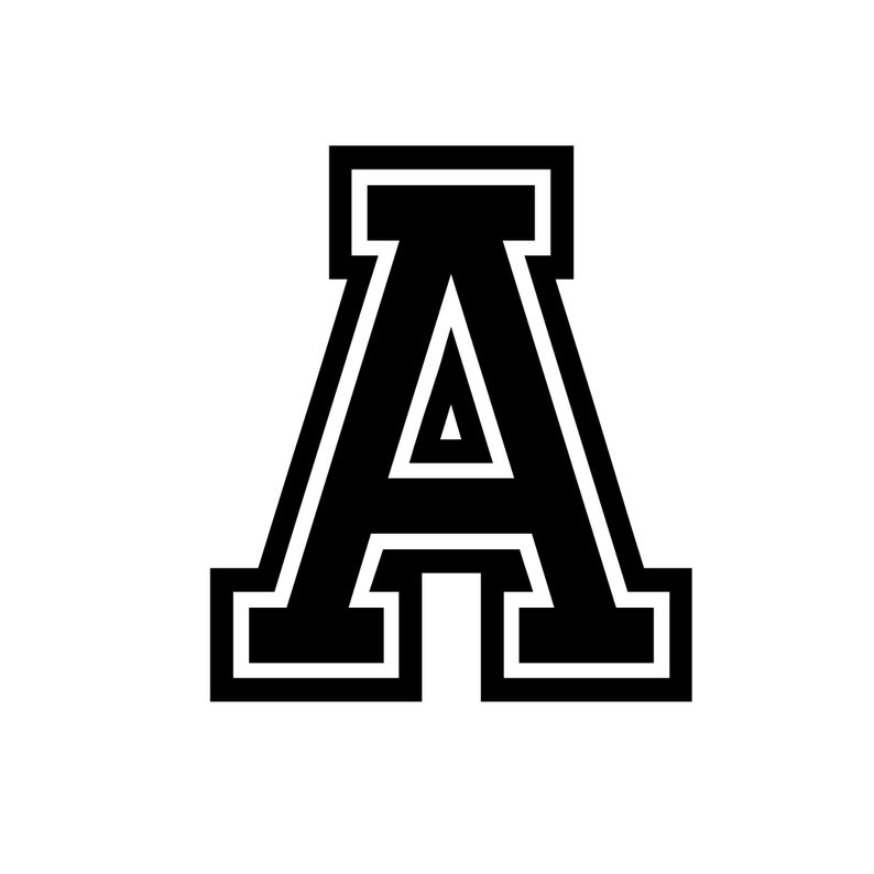 black varsity letters digital clipart printable varsity etsy