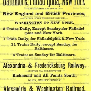 Printable vintage train ephemera JPG clip art images. Antique train travel and railroad scrapbook and junk journal elements.