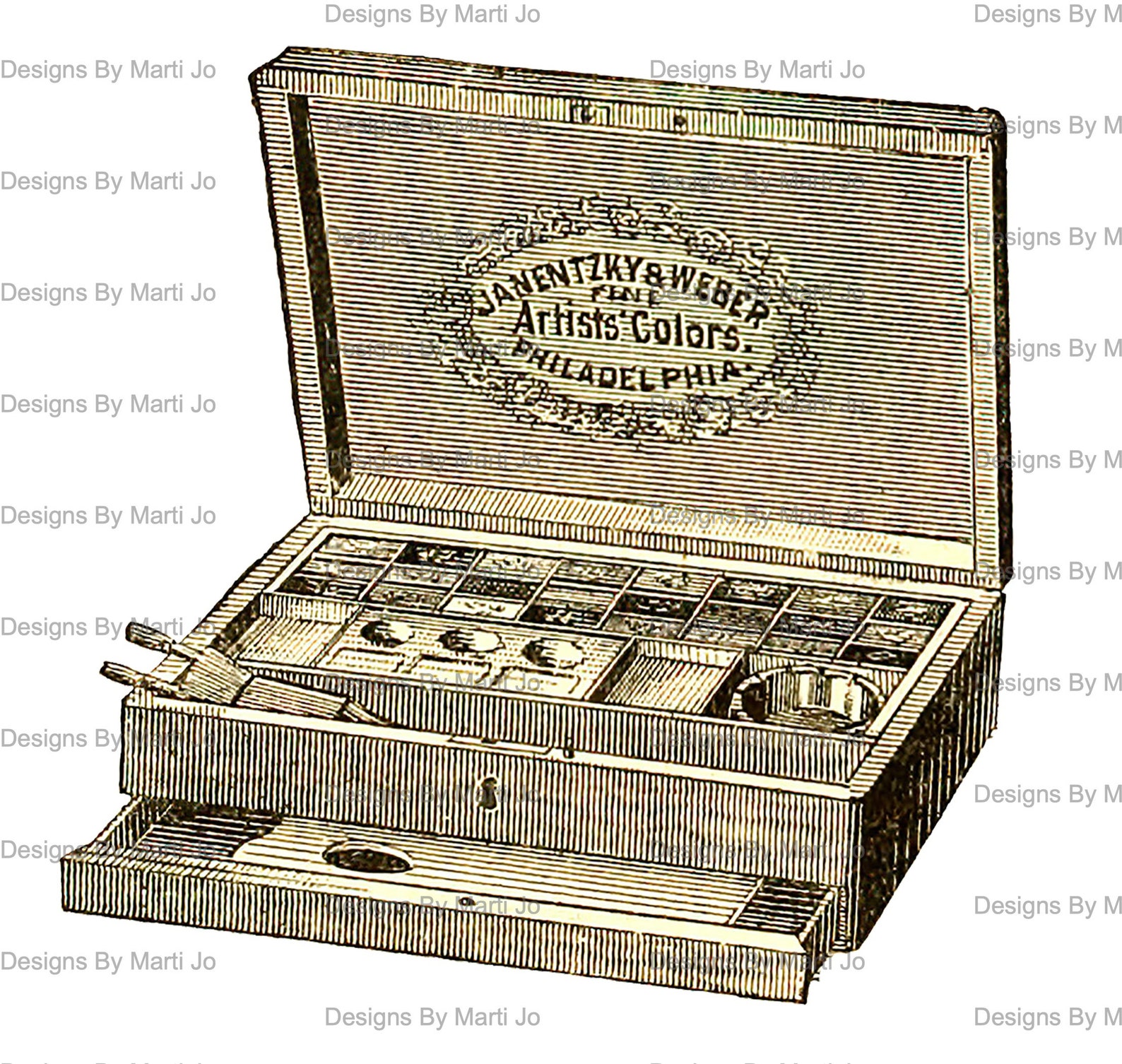 Vintage Art Supplies Vintage Artist Tools Instant Download Etsy