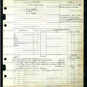 Vintage Criminal Court Docket Junk Journal Kit 50 Printable True