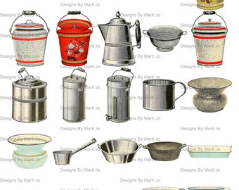 Vintage Common Household Items Clipart 50 Printable Vintage Houseware  Elements PNG Instant Download VC31 -  Israel