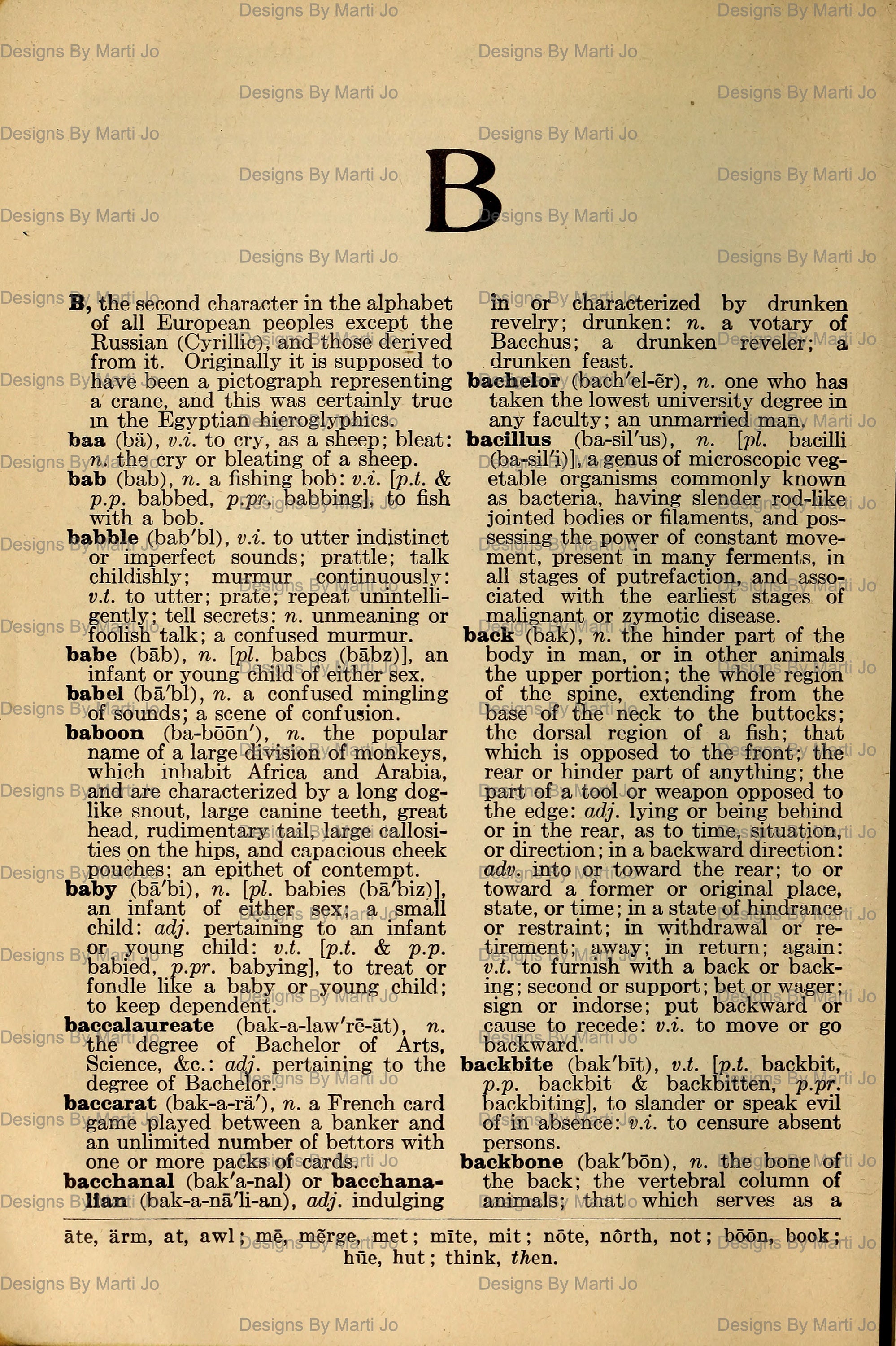 Vintage Dictionary Paper Set 26 Antique Printable JPG Pages Etsy