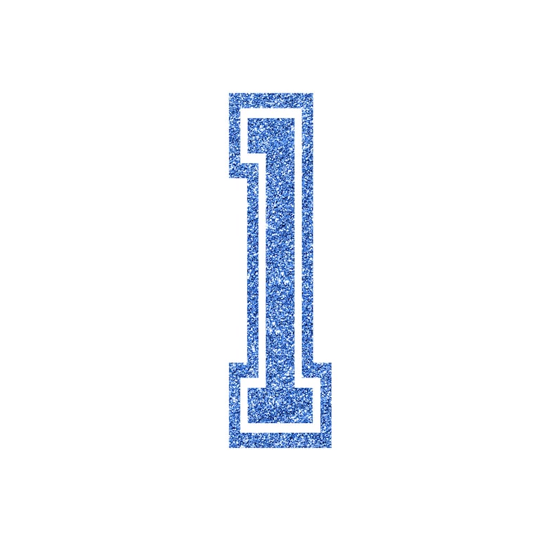 blue glitter varsity letters digital clipart printable etsy