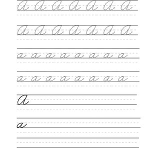 Cursive Writing Practice Tracing Pages | Printable Cursive Letter Tracing Sheets Cursive Practice Sheet Includes Bonus Numbers Pages | KID1