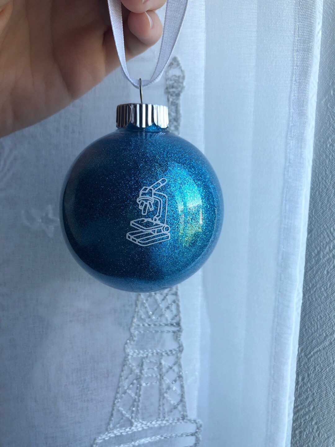 Microscope Glitter Ornament Etsy