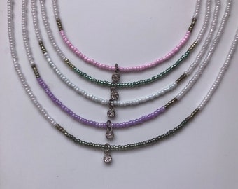 Collar de gargantilla de cuentas