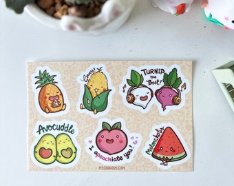 Fruits & Veggies Sticker Sheet