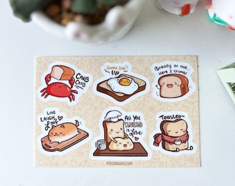 Bread-themed Sticker Sheet