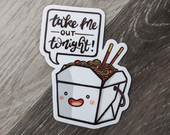 3" Take Out Stickers
