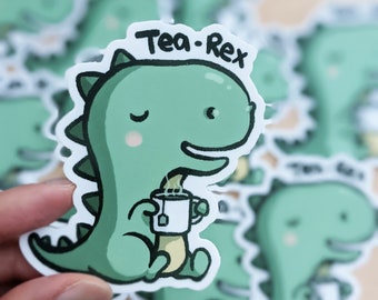 3" Tea-Rex Vinyl Sticker