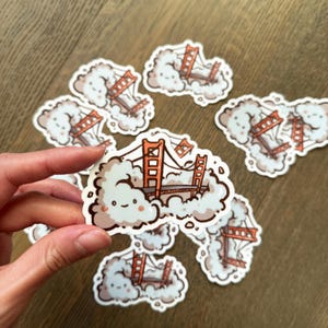 3&quot; Golden Gate Bridge Sticker