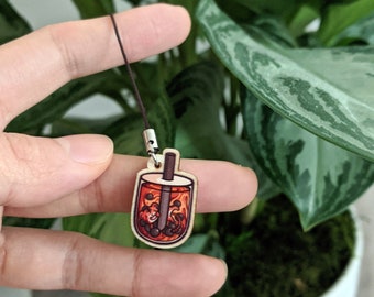 1" Tiger Sugar Boba Charm (Gloss Finish)