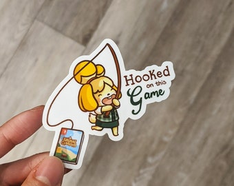 3" Hooked Isabelle Sticker