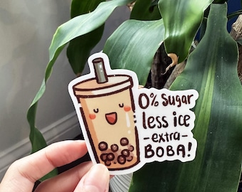 3" Boba Order Sticker