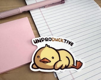 Unproducktive 3" Vinyl Sticker