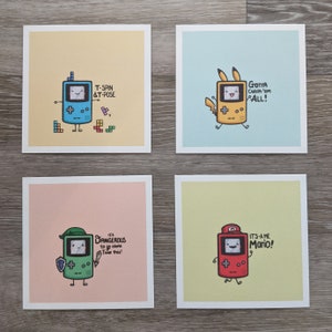 Impressions de cartes Chibis Gameboy 4 » x 4 »