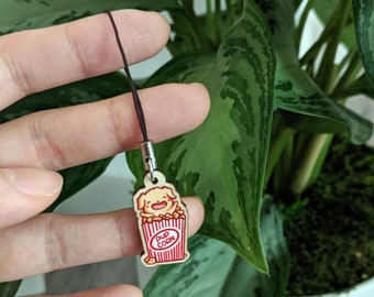 1" Pupcorn Charm (Gloss Finish)